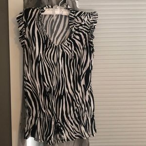 Alfani brand zebra blouse